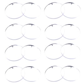 Round Acrylic Board, Pack of 16 Plexiglass Panels, Transparent Acrylic Board, Acrylic Glass Plate Painting, Polycarbonate Disc for DIY Crafts, Projects, Signs, Picture Frame Display