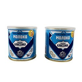 Russian Sweetened Condensed Milk Dessert (Sgushyonka- Lyubimaya Klassika) Imported Sweets (2-Pack)