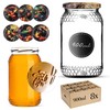 KADAX Honey Jars, 900 ml, Preserving Jars with Fi82 mm