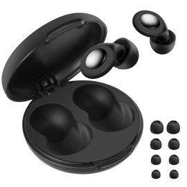 SYCYKA Tapones para Dormir, Tapones Oídos+4 Puntas para los Oídos XS/S/M/L con Reducción Sonido 30dB, Tapones para Oídos de Silicona Lavables Adecuado para Dormir Estudiar Trabajar Viaje Concierto