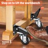 SPACEKEEPER SPACEKEEPER Workbench Casters kit 720 Lbs Retractable Casters Heavy
