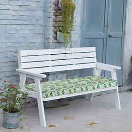 FUNHOME Outdoor Bench Cushion Covers,45" x 18" x 3", No Insert! Patio Bench Cushion Covers for Outdoor Furniture,Water Resistant Patio Loveseat Cushion Covers 1 Pack, Green Medal (Covers ONLY)