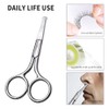 AsonTao Small Round Tip Nose Hair Scissors, Professional Grooming Scissors