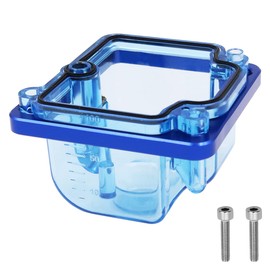 Tiardey Universal Motorcycle power Carburetor Transparent Bottom Cover For Engine Dirt Pit Bike Motocross Motorcycle Scooter ATV PWK KSR EVO - Blue