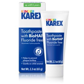 Kinder Karex Hydroxyapatite Kids Toddler Toothpaste I Fluoride Free I Clinically Tested I 2.3 oz