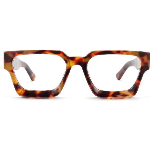 Cyxus Blue Light Blocking Glasses Rectangle Chic Preppy Look MultiColor