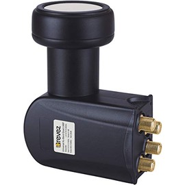 Revez Black Series Premium Quad Universal LNB (4 outputs) 0.1dB, HD, 3D, 4K Support + PLL Technology