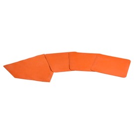 Champro Throw Down Rubber Bases, Set of 4 (Orange)