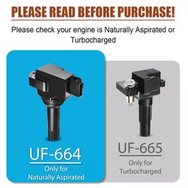 Paquete de bobinas de encendido de motor A-Premium compatible con Forester 2011-2012 2.5L Impereza 2012 2.0L Set de 4 piezas