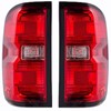 PAANLOK OE Red Tail Lights for 2014-2019 Chevy Silverado 1500/2500/3500