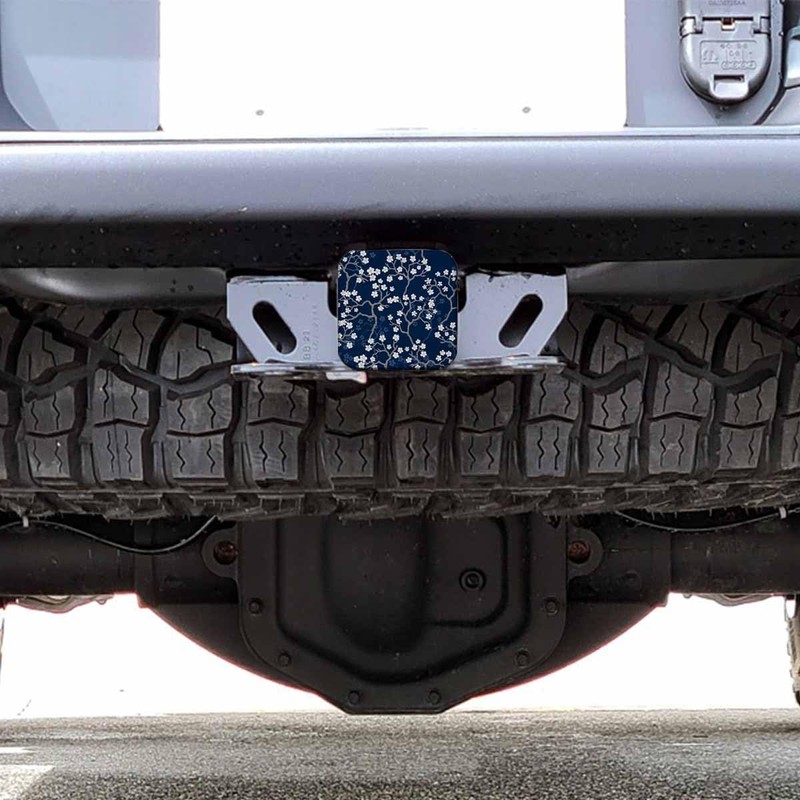 Beabes Trailer Hitch Cover Plug Cherry, Bloom Cherry Flower Tree