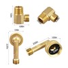 Brass Dishwasher Swivel Elbow 3/4 to 3/8 hose adapter with