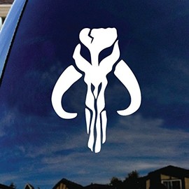 SoCoolDesign Mandalorian Mythosaur Bantha Skull Car Window Vinyl Decal Sticker 6" Tall