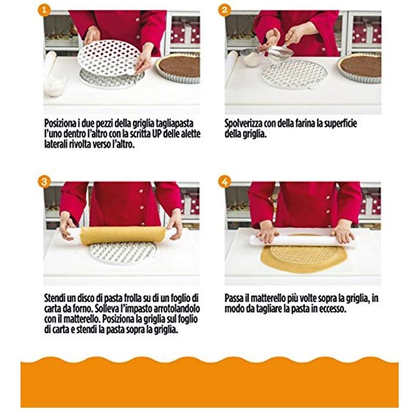 Decora Arabesque Crust Cutter, White, 30 x 30 x 3