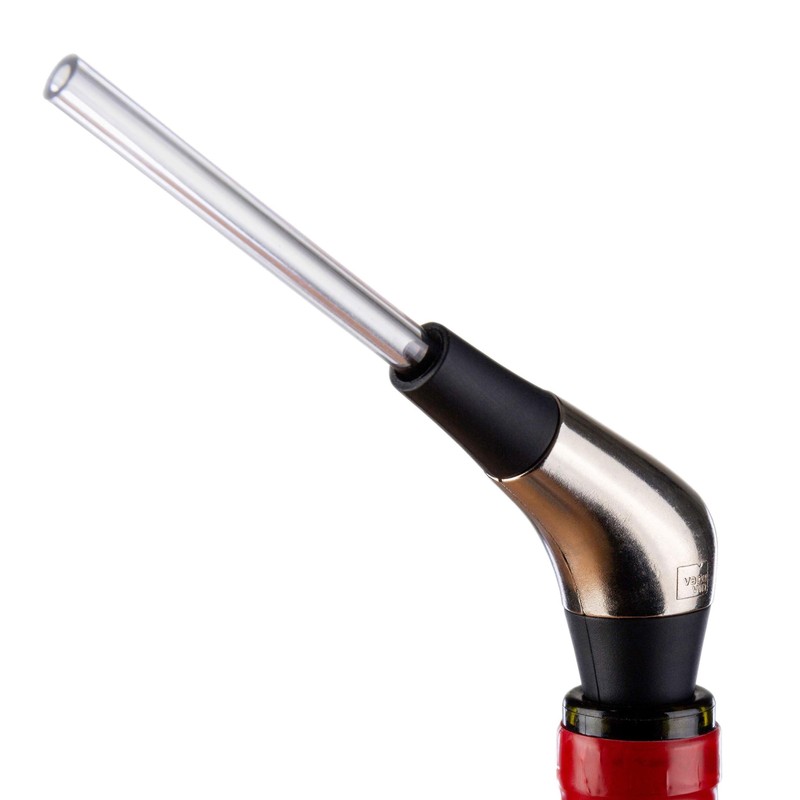 Vacu Vin Slow Pourer Wine Pourer, Plastic, Stainless Steel, Silver,