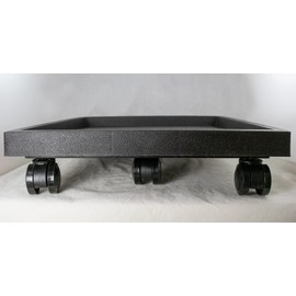 Yubonzai Square Heavy Duty Humidity/Drip Tray with Casters for Bonsai Trees & House Indoor Plants - 11.5" to 23" (14"x 14"x 3.5")