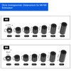 MOKIDO Pack of 90 Spacers Plastic Black, Spacer Sleeves M6