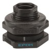 Banjo, TF075, Bulkhead Tank Fitting, 3/4 In, Black, Poly