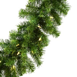 Vickerman 9' x 12" Douglas Fir Garland with 50 Warm White LED Lights