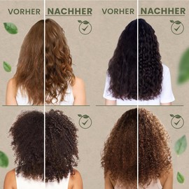 2-in-1 Shampoo & Conditioner mit Arganöl, Rizinusöl & Aloe Vera - Vegan, Tiefenreinigend & Feuchtigkeitsspendend für Lockiges, Welliges & Afro Haar - 97,5% natürlichen Inhaltsstoffen - 250ml