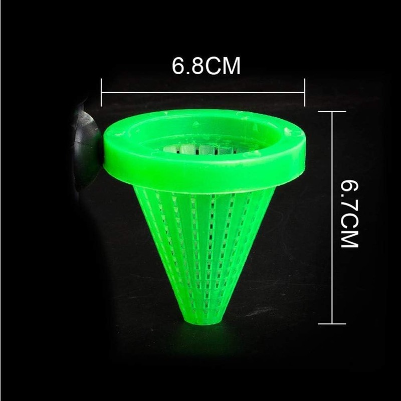1 Pc White Cone Shape Aquarium Red Worm Fish Feeder