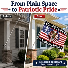 3x5 Ft Eagle Flag for Outdoor Display – Durable Polyester Flag for Flagpoles, Events & Home Décor