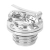 HIYOYO Motorcycle Chrome Quick Release Fuel Gas Tank Oil Cap
