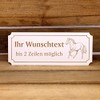 Engraved Horse Haflinger Door Sign 19 x 8 cm