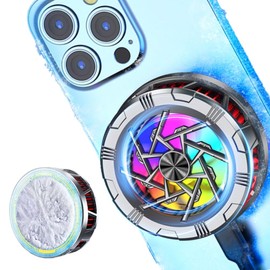 Smartphone Cooling Fan, Peltier Element, Magnetic, Smartphone Cooler, Freezable, USB Powered, Lightweight, Quiet, Compact, Does Not Get in the Way of Your Hand, Smartphone Heat Protection, Supports