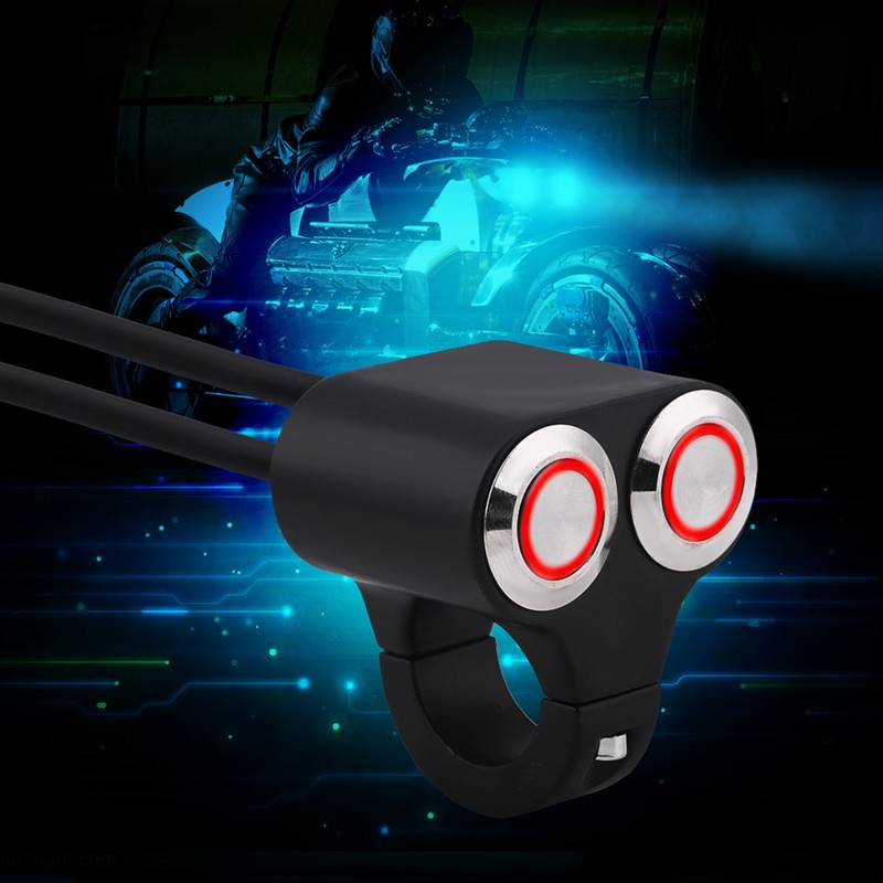 7/8inch 22mm Motorcycle Handlebar Switch Headlight Brake Fog Light ON/OFF