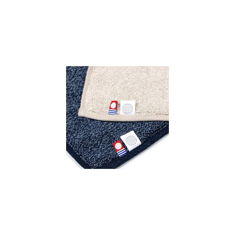 Imabari Towel Certified Absorbent Quick-Drying Bath Mat "line" 100% Cotton,