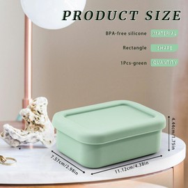 Leak Proof Silicone Travel Soap Case with Enhanced Draining Layer, Shatterproof Soap Holder for Traveling, Camping, Gym, Bar Soap Caddy (Matsuo Green+ Solid Color Cover)