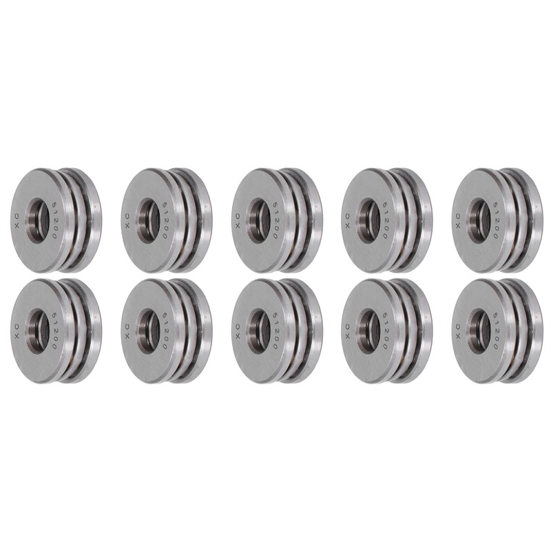 10Pcs Thrust Ball Bearing Single Direction Accessory Replacement Set Kit