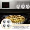 4Pcs Durable Metal Switch Control Stove Adaptors Knobs, 6mm Silver