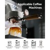 MUVNA 54mm Bottomless Portafilter, 3 Ears, Wood Grain Pattern, 16g