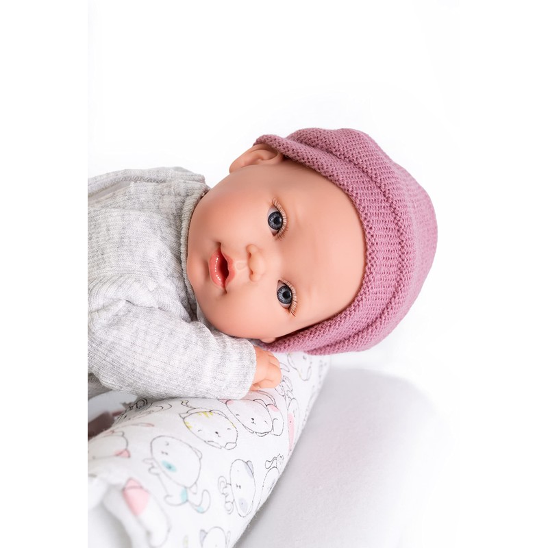 Antonio Juan Kika 27 cm Crying Doll without Teat Pink