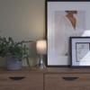 MiniSun Small Modern Curved Base Chrome Touch Table Lamp with