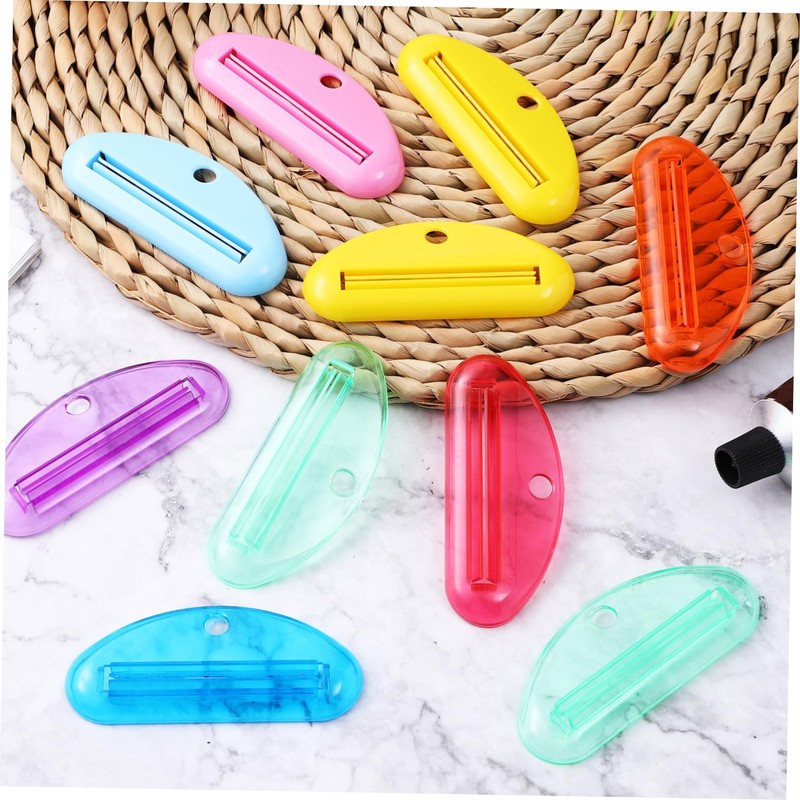 CIYODO 10 Pcs toothpaste tube Rolling Tube Toothpaste Squeezer putter