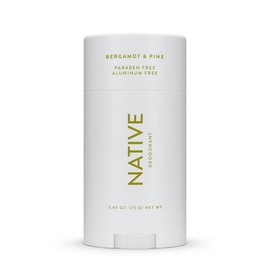 Native Native Deodorant Contains Naturally Derived Ingredients, 72 Hour Odor Control | Seasonal Scents for Women and Men, Aluminum Free with Baking Soda, Coconut Oil & Shea Butter | Bergamot & Pine