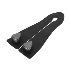 INFINAUTO Car Seat Headrest Hook Interior Accessories for Most Car, SUV, Truck Car Seat Back Organizer Hooks Faux Leather Metal Black 6.89"x3.27"