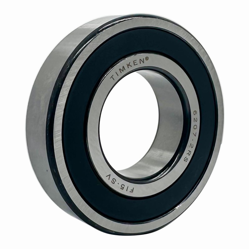 2PACK TIMKEN 6207-2RS Double Rubber Seal Bearings 35x72x17mm, Pre-Lubricated and