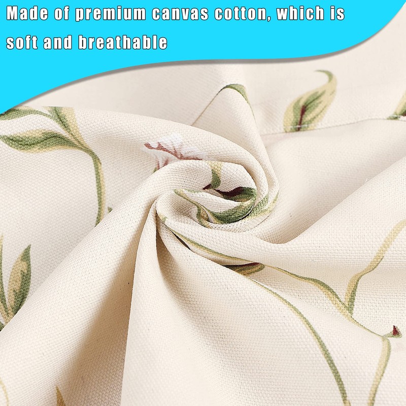 LOLOMLO Oversize Canvas Cotton Apron, Extra Large Aprons with 2