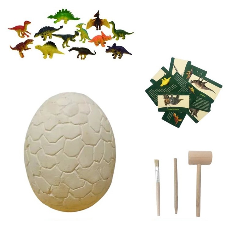 Dinosaur Egg Excavation Kit Jumbo Egg Unearth 14 Different Dinosaurs