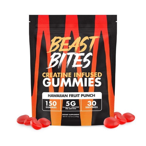 BEAST BITES - Creatine Infused Gummies - 5g Creapure Creatine