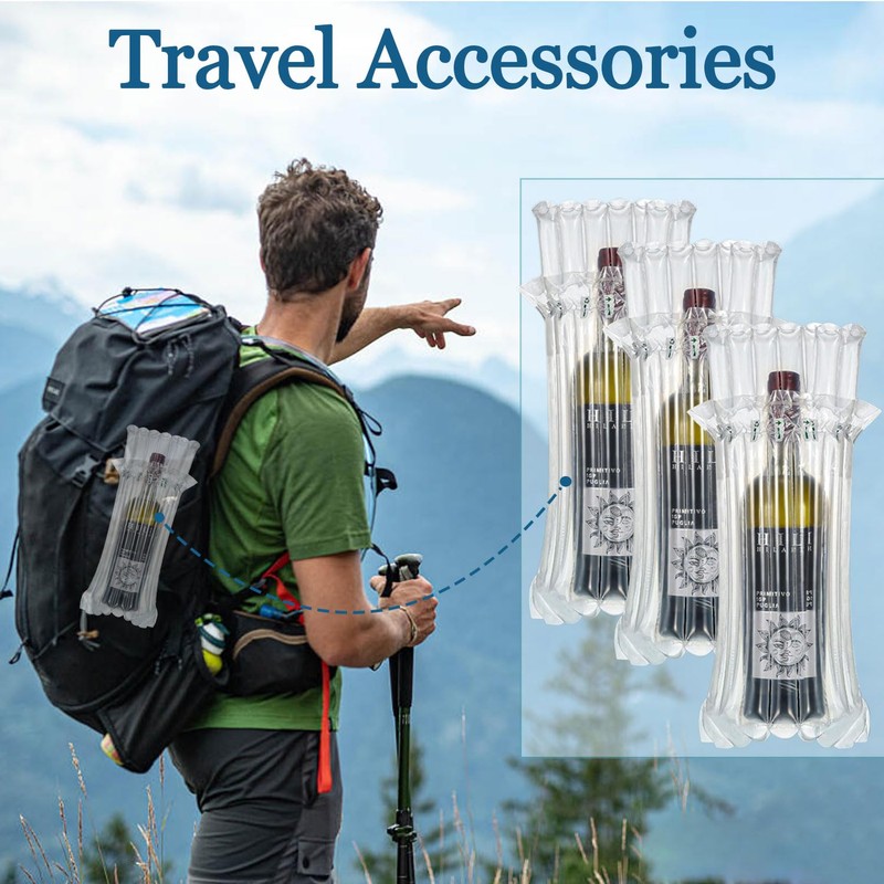 Wine Bottle Travel Protector Bags,50pcs Packaging Air Bags with Air