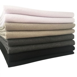 4pcs Thick 1.4mm Soft Felt Fabric Sheet Assorted Color Felt Pack DIY Craft Sewing Squares Nonwoven Patchwork (92x90cm Black & White)