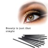 Canvas Trend 100pcs Disposable Eyelash Brushes，Eyelash Extensions Brushes Portable Eyebrow