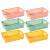 STOBAZA Ganizer Bins 6 Pack Mesh Storage Basket for Desk