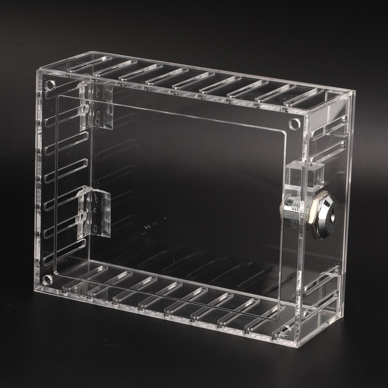 Thermostat Lock Box Transparent Acrylic Universal Clear Cover with 2