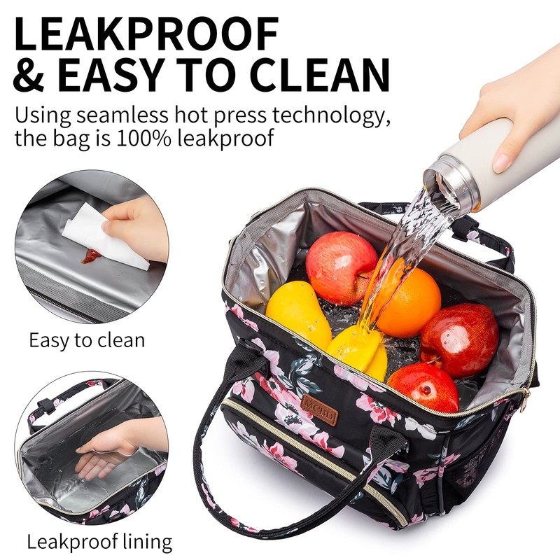 MCBD Lunch bags Insulated Lunch Box for Women,3 Carrying Way